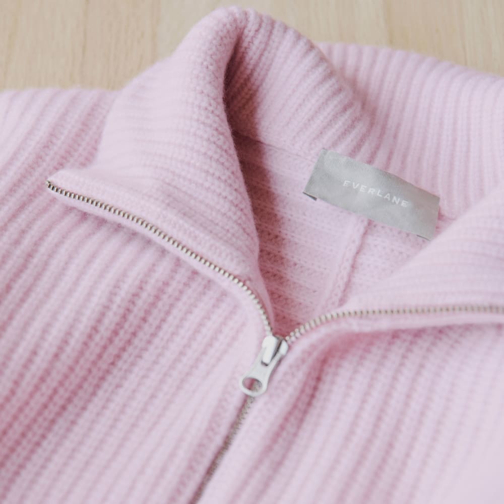 womens-felted-merino-halfzip-sweater-light-lilac