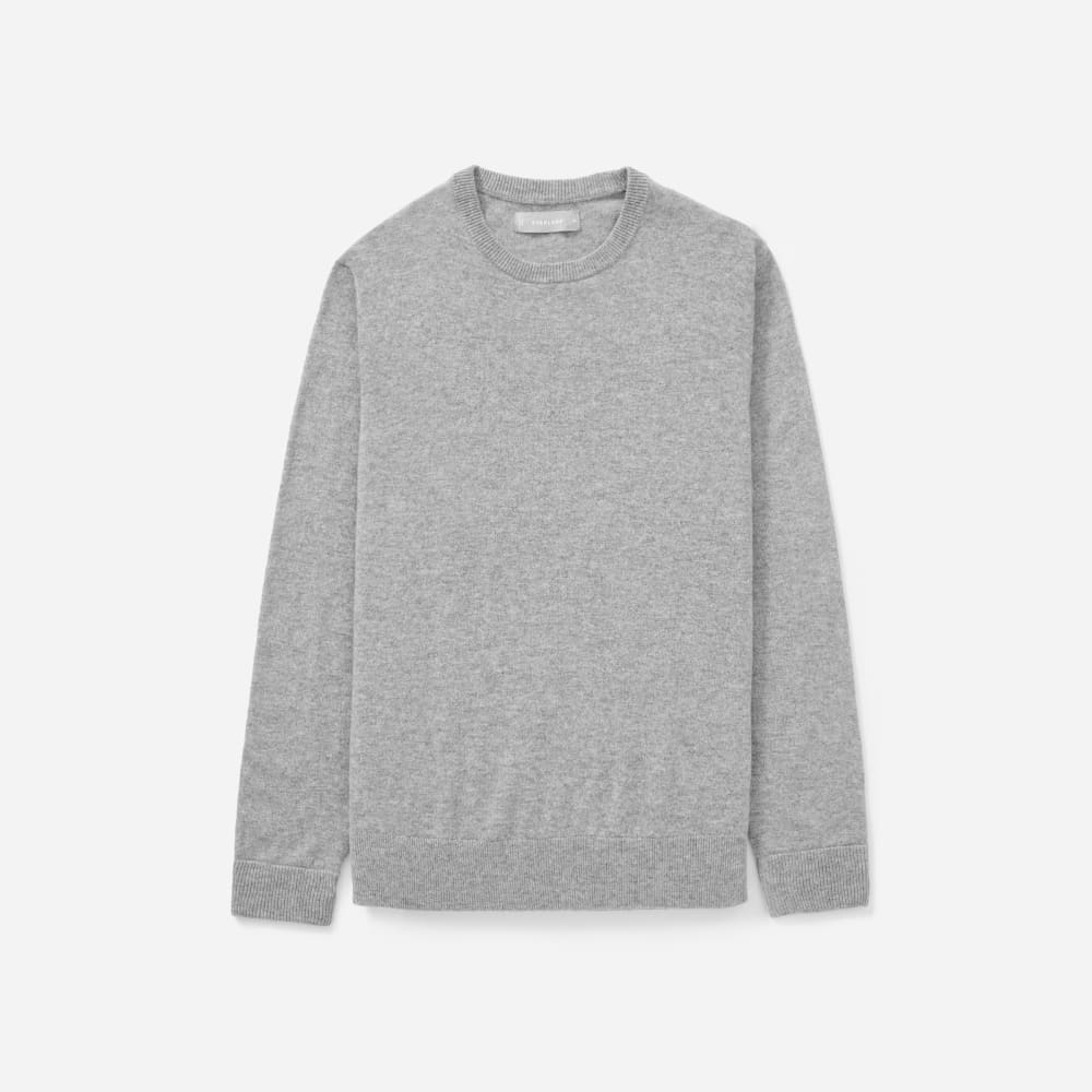 The Grade-A Cashmere Crew |  Heathered Grey