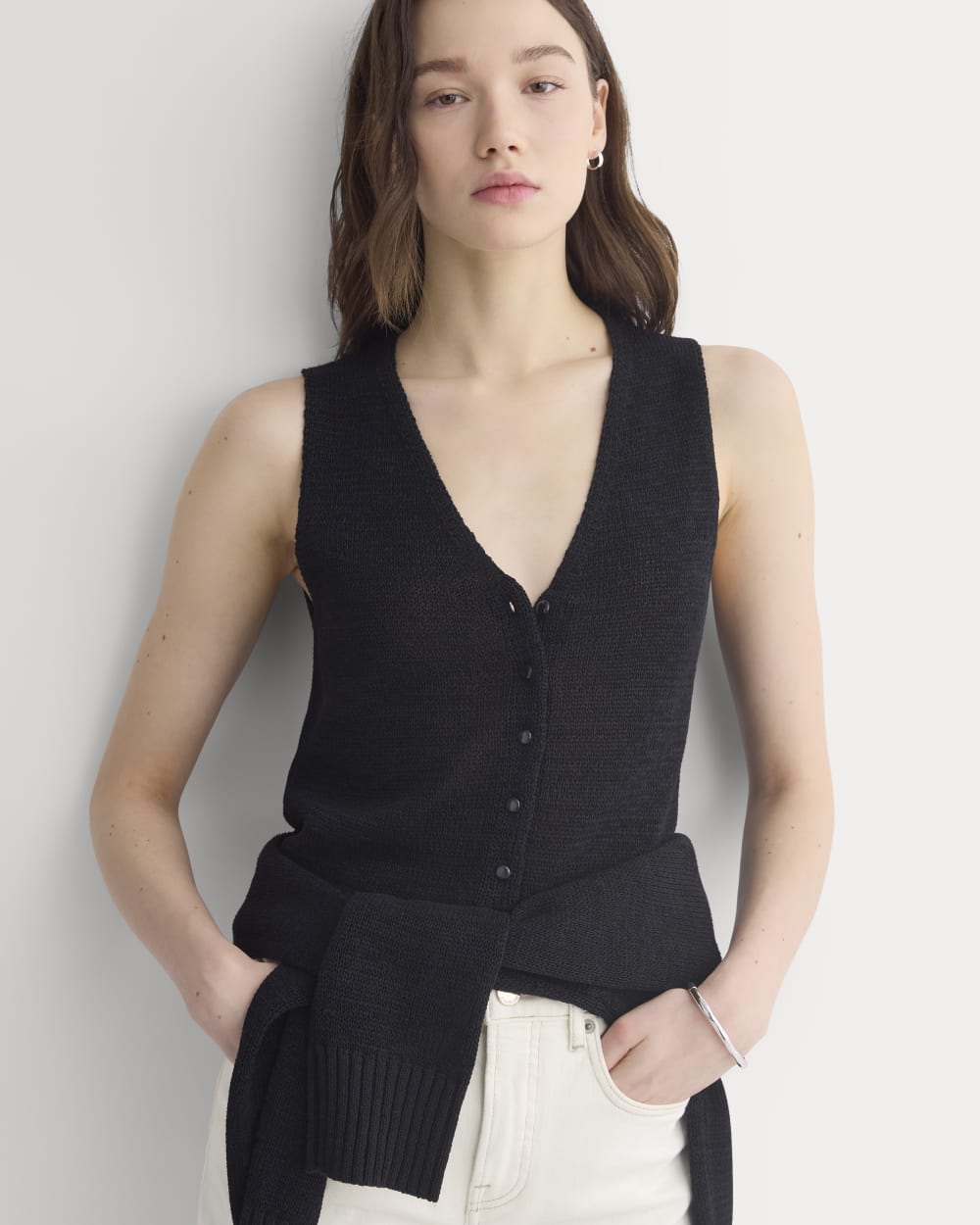 womens-tie-front-tank-in-tape-yarn-black