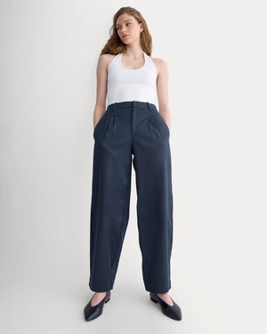 Tailored Drape Balloon Pant | Navy