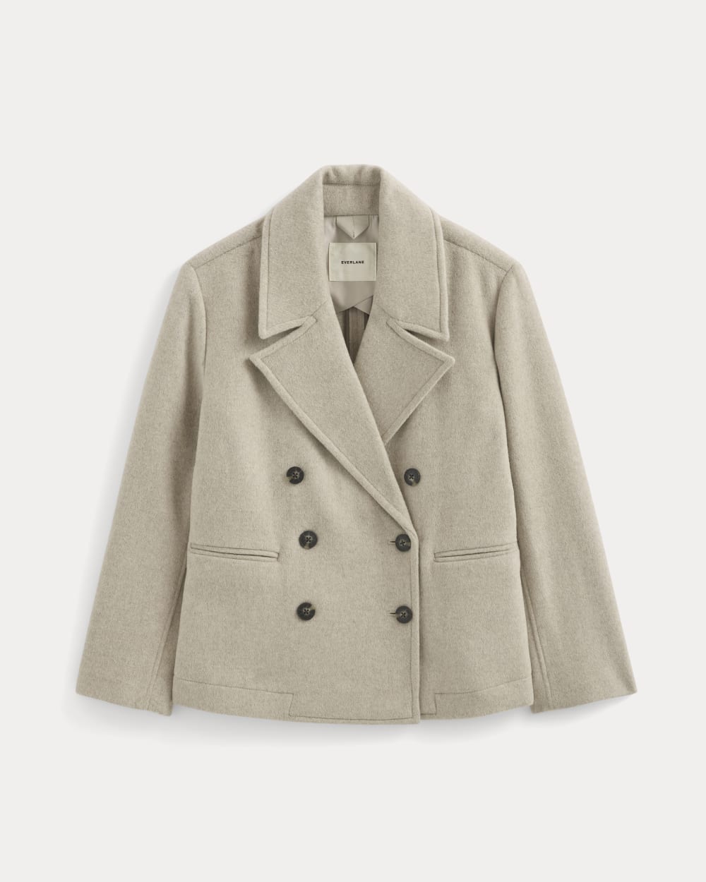 ReWool Short Peacoat | Heather Wheat – Everlane
