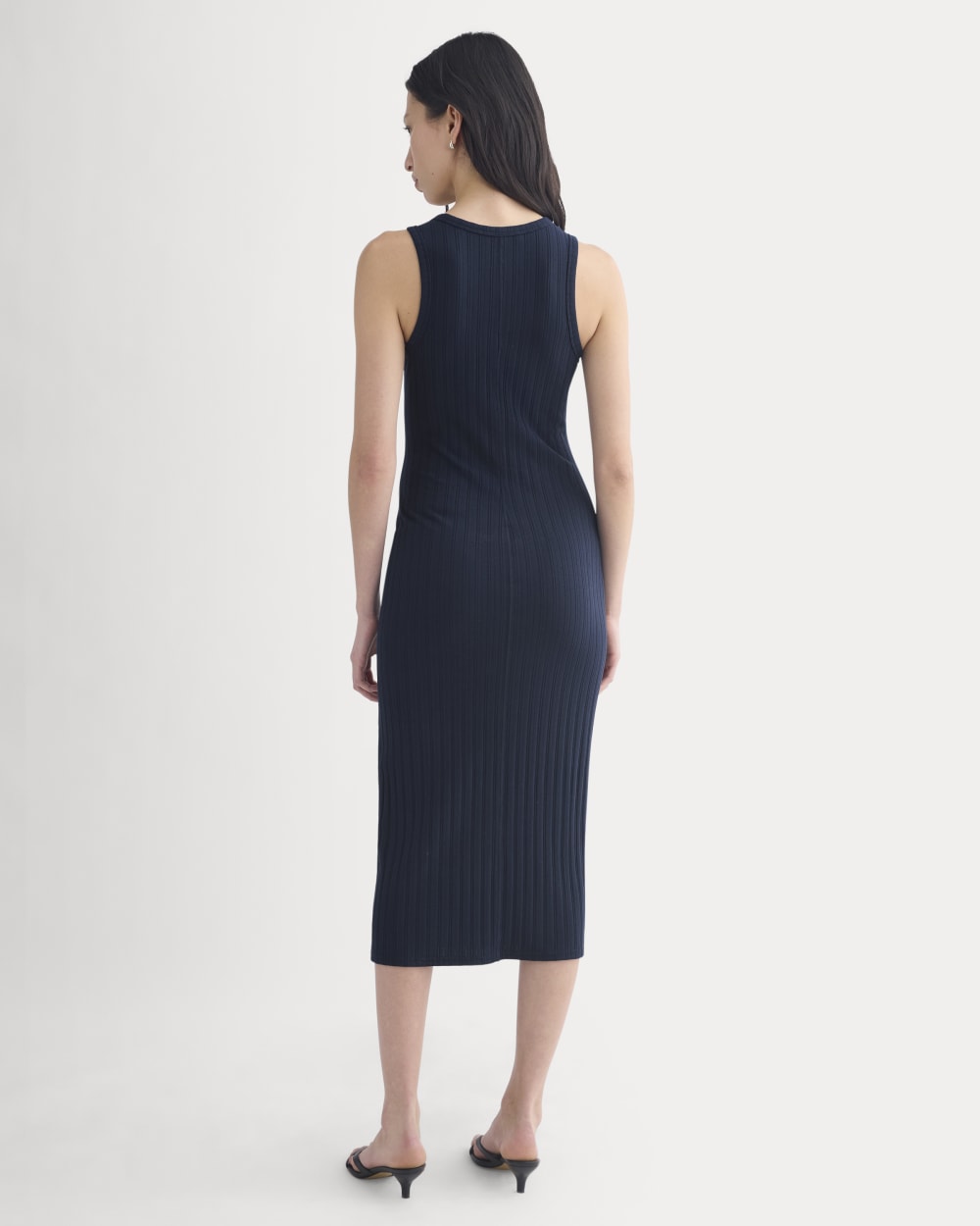 knee length dresses for ladies Sleeveless Embroidered A-Line Midi Wedding Guest Dress main image 0