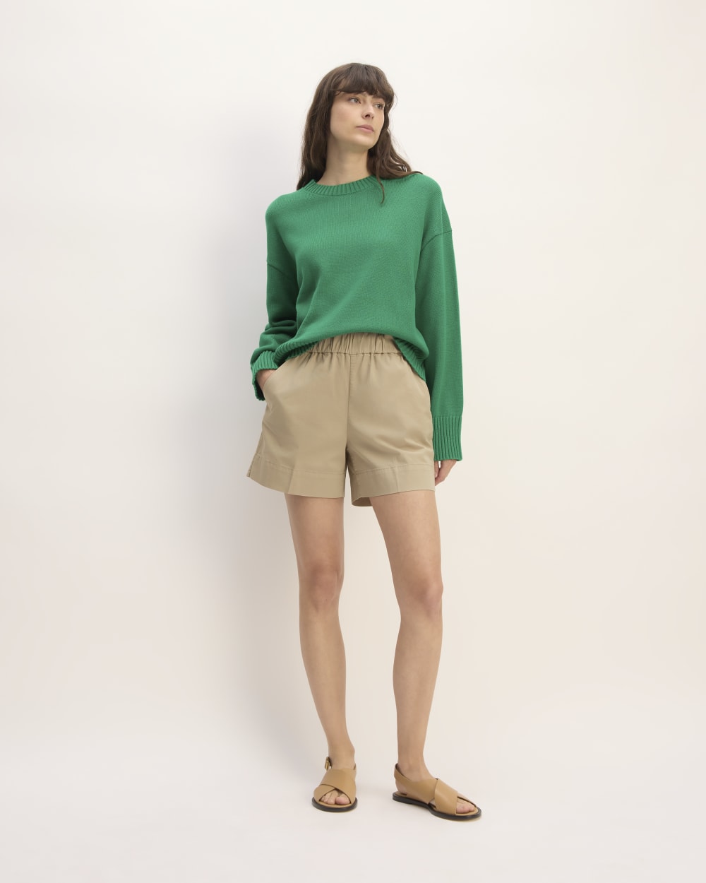 womens-easy-chino-long-short-trench-coat-khaki | primary