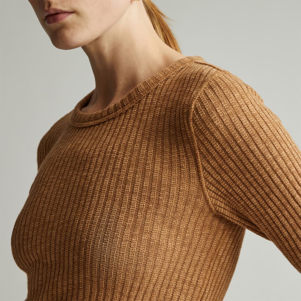 The Cozy Rib Long-Sleeve Tee | Cappuccino – Everlane
