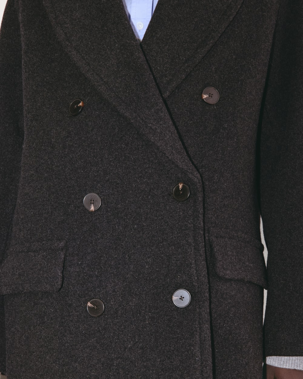 The Double-Breasted Coat in Wool | Heather Charcoal – Everlane