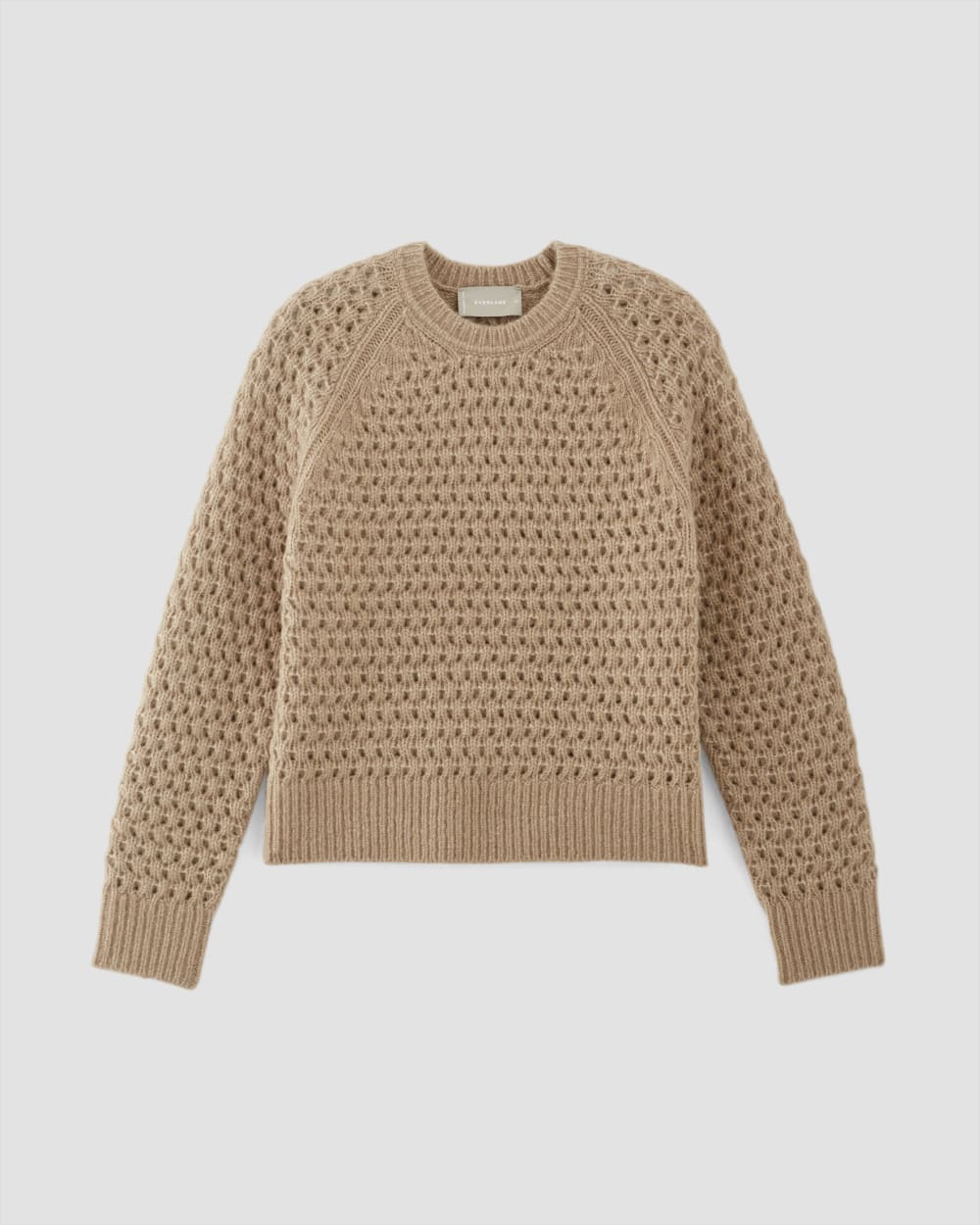 womens-cloud-oversized-textured-crew-tigers-eye-brown | alt