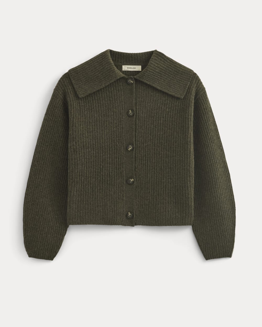 foufou / フーフー | fisherman knit cardigan フィッシャーマン ニットカーディガン | F | オリーブ | レディース フィッシャーマン ニット カーディガン 木目風ボタン｜Fisherman Knit