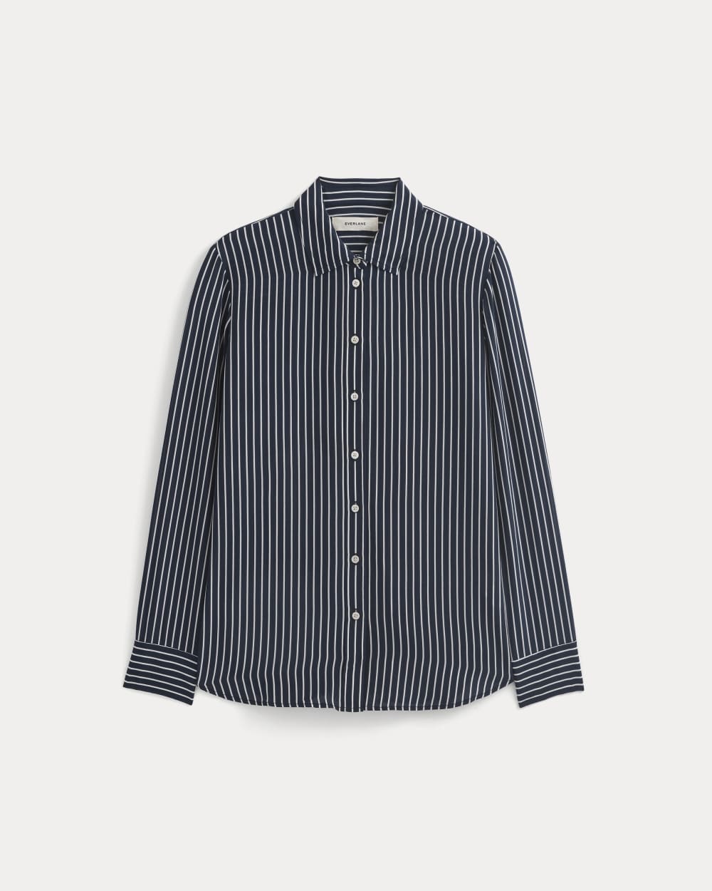 womens-clean-silk-relaxed-shirt-true-navy-bone-stripe | alt