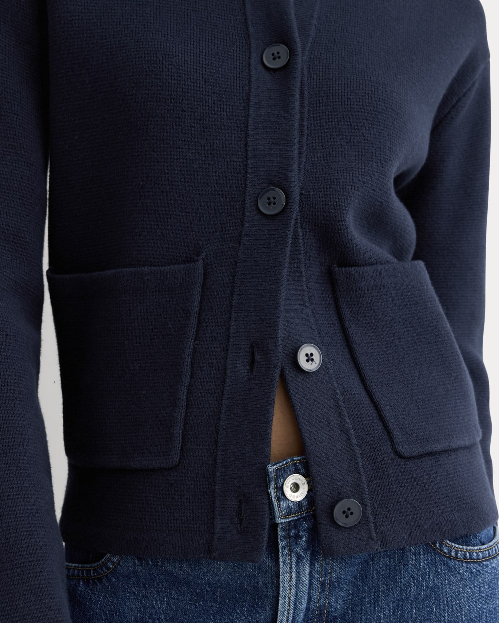 The Crew Cardigan in Everyday Cotton | Navy – Everlane