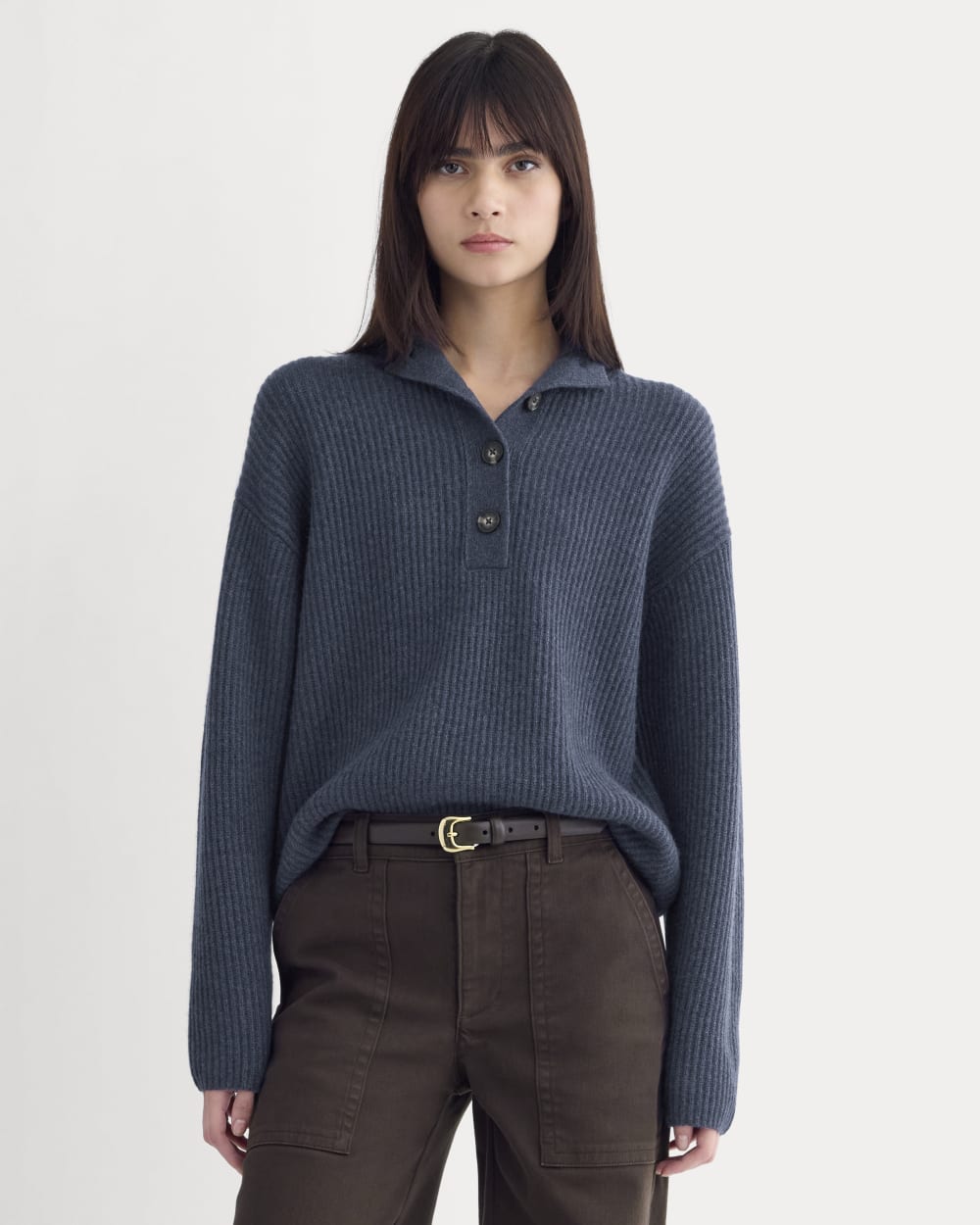 womens-wool-cashmere-cocoon-henley-indigo | primary