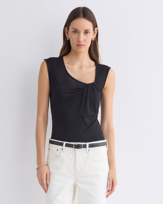 womens-asymmetrical-top-in-butterluxe-black | primary