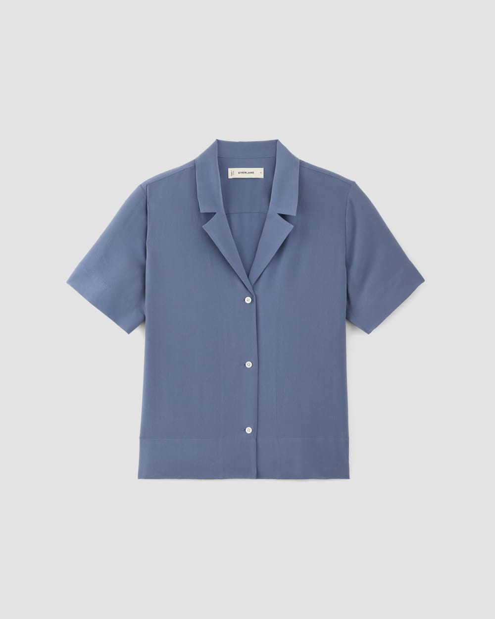 The Notch Shirt in Washable Silk | French Blue – Everlane