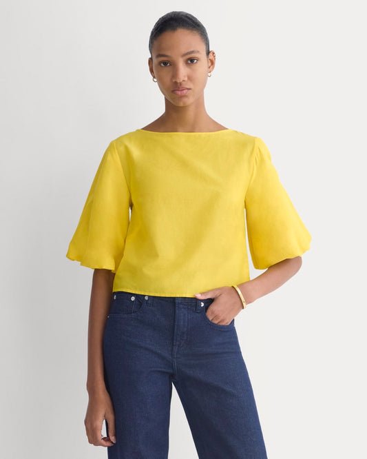 womens-bubble-sleeve-top-passion-fruit | primary