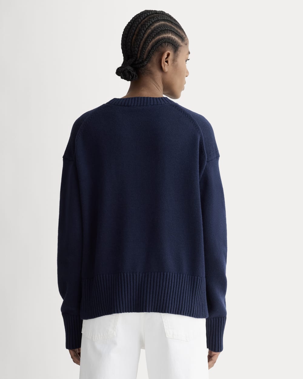 The Boxy Sweater in Everyday Cotton | Navy – Everlane