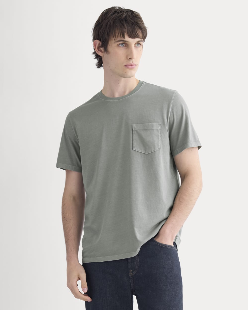 The Essential Organic Garment-Dyed Crew