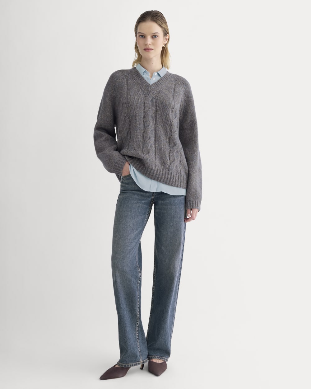 womens-cloud-cable-v-neck-sweater-blue-multi-twist
