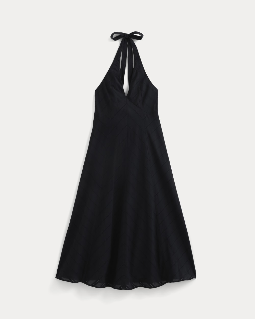 womens-textured-halter-midi-dress-black | alt
