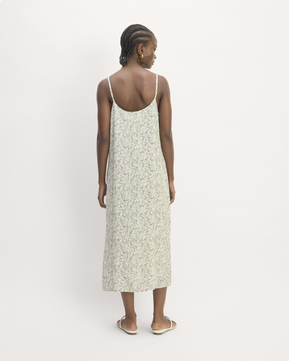 The Summer Slip Dress Sage Mini Floral – Everlane