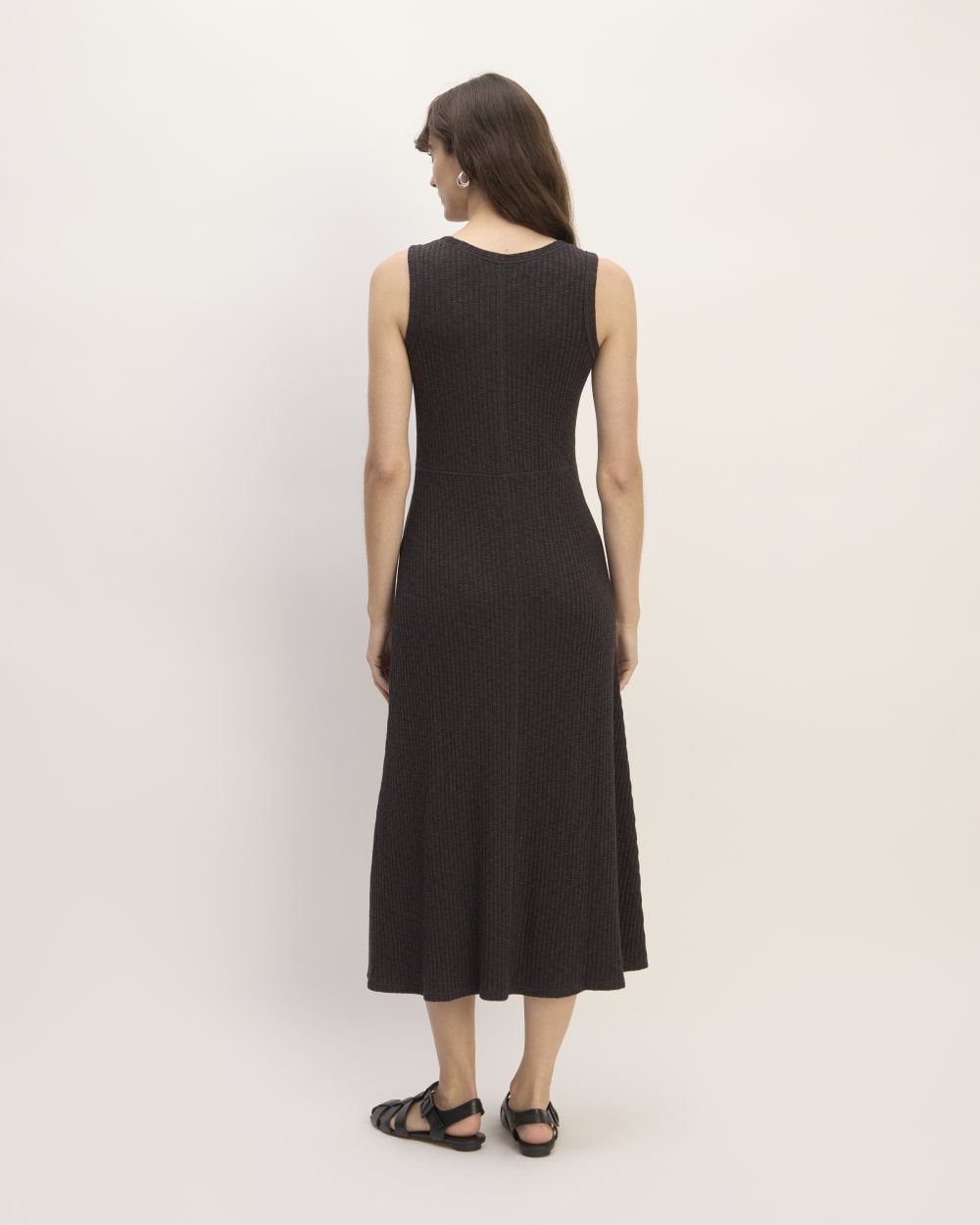 The Rib-Knit A-Line Tank Dress | Black Everlane The Rib-Knit A-Line Tank Dress | Black Everlane