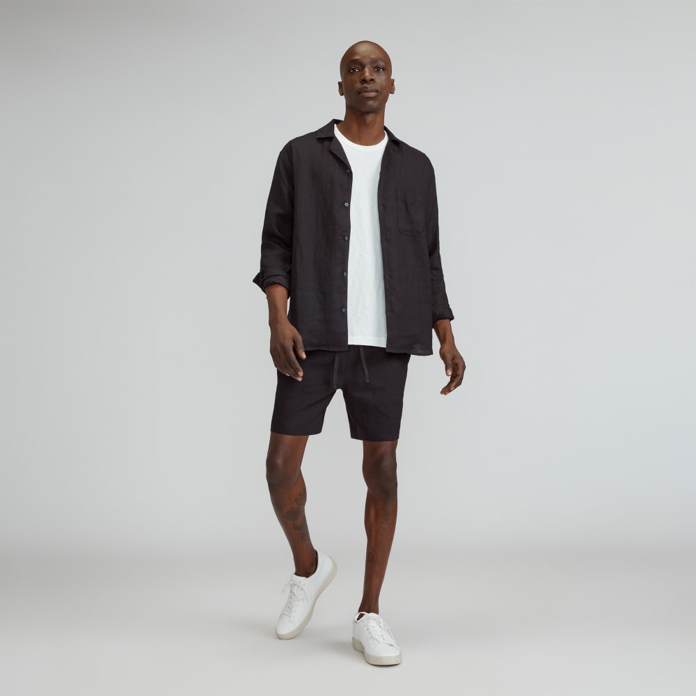 mens-relaxed-linen-ls-camp-shirt-black | alt