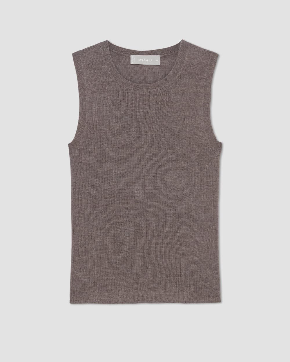 womens-ultrafine-merino-ribbed-shell-tank-heather-cocoa | alt