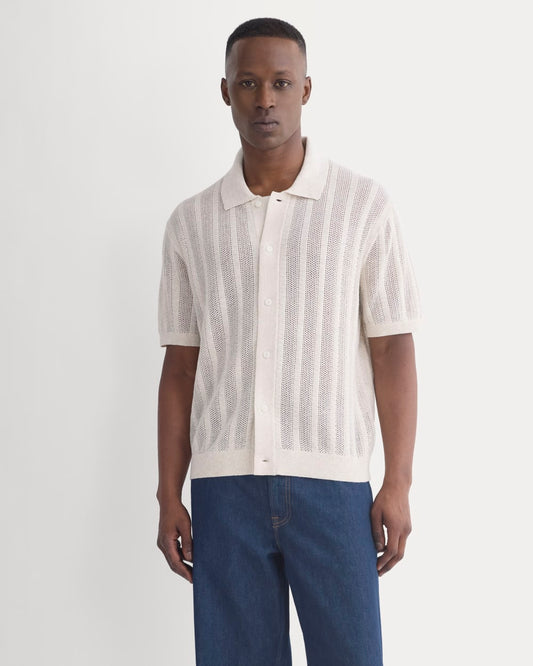 mens-textured-knit-resort-shirt-heathered-oat | primary