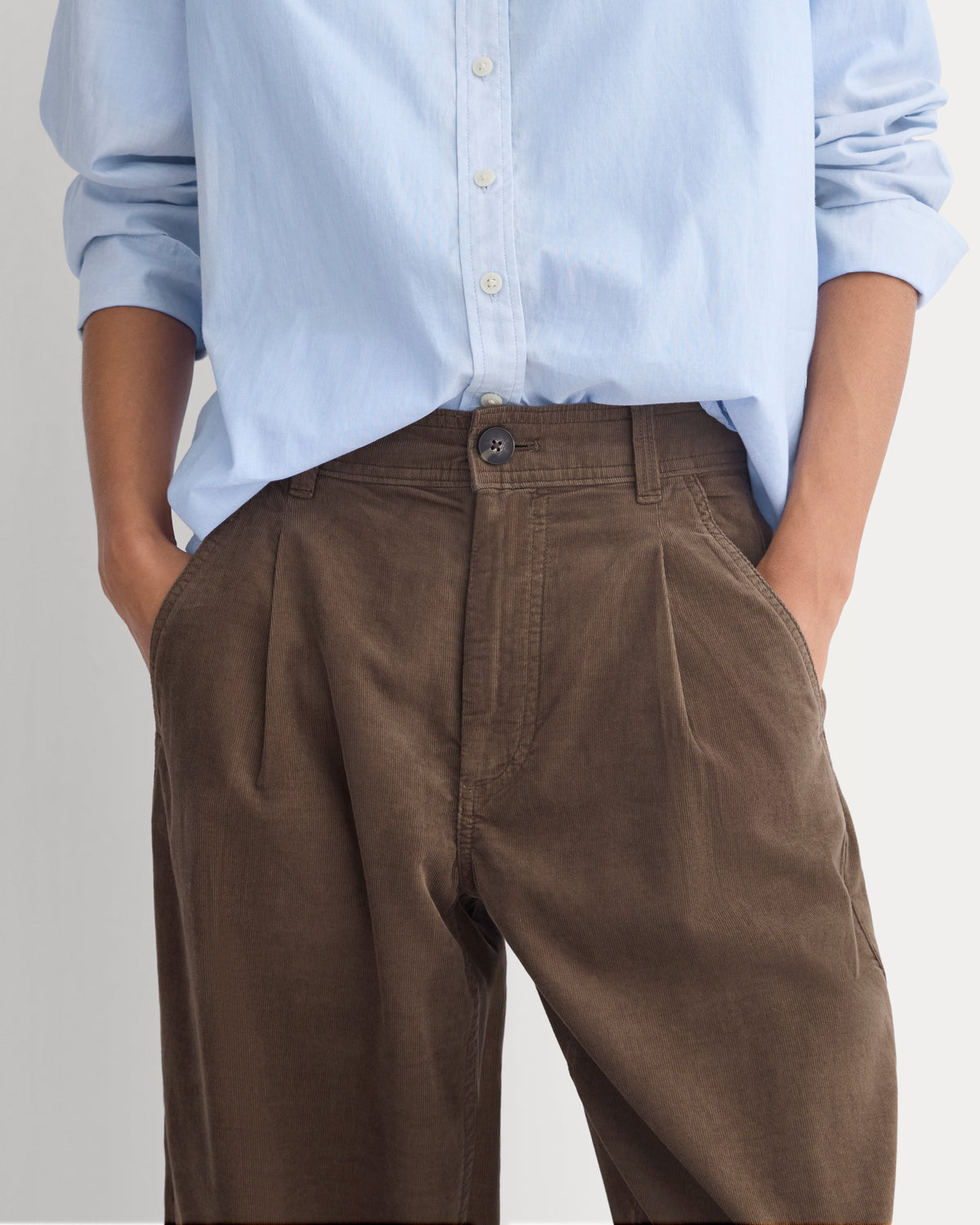 Everywhere Pinwale Corduroy Pant | Deep Taupe