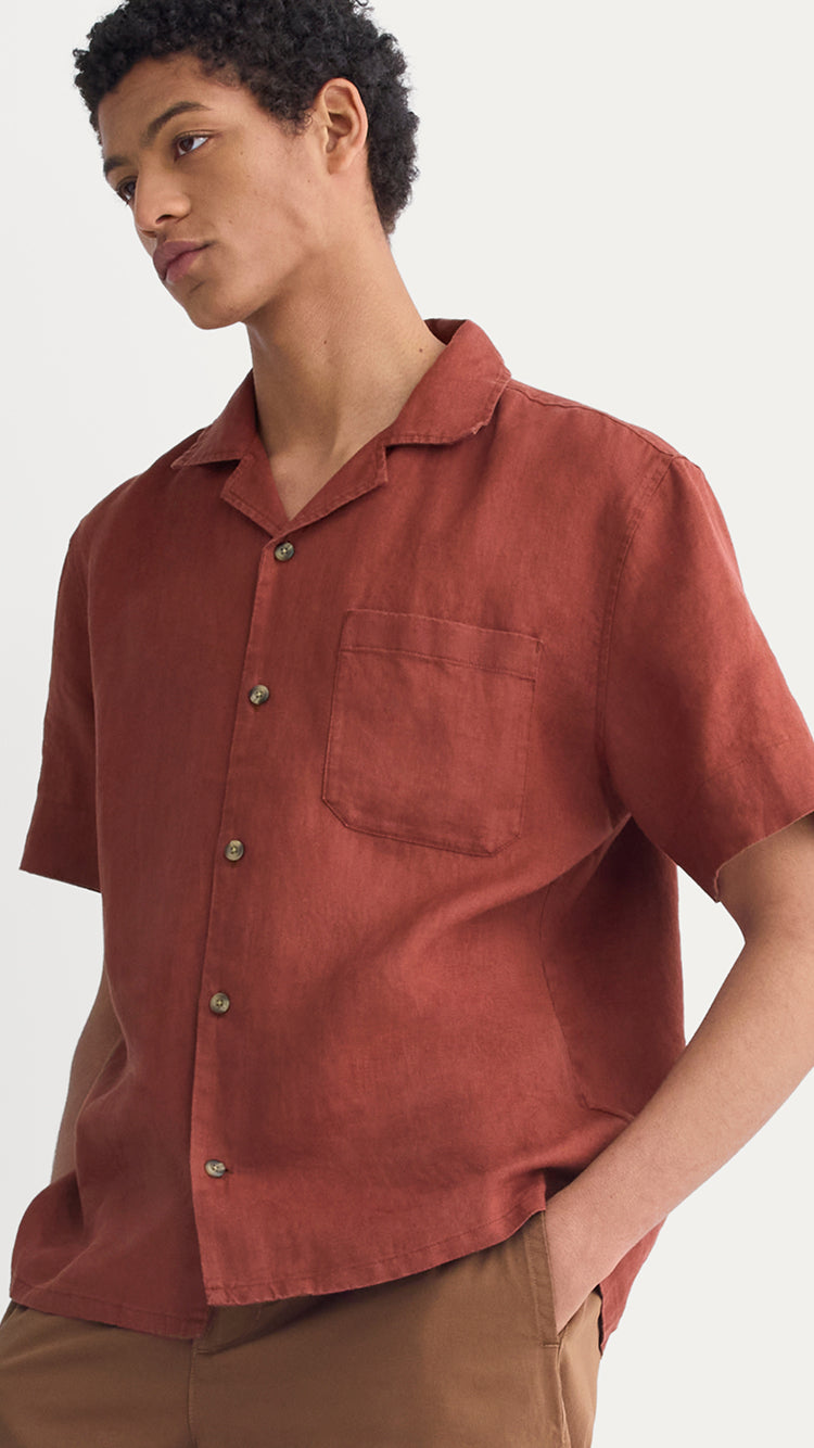Twill Terry Jacquard Crew Sweatshirt | Dark Mahogany – Everlane