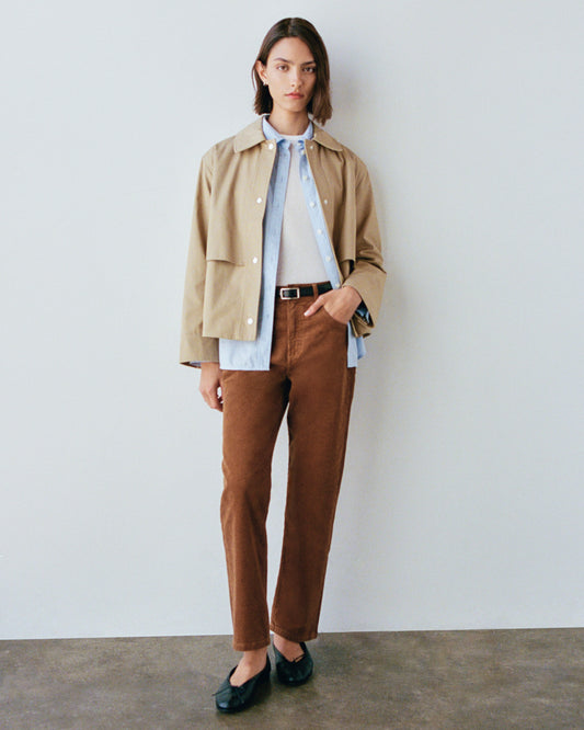 Stretch Corduroy Cigarette Pant | Toffee