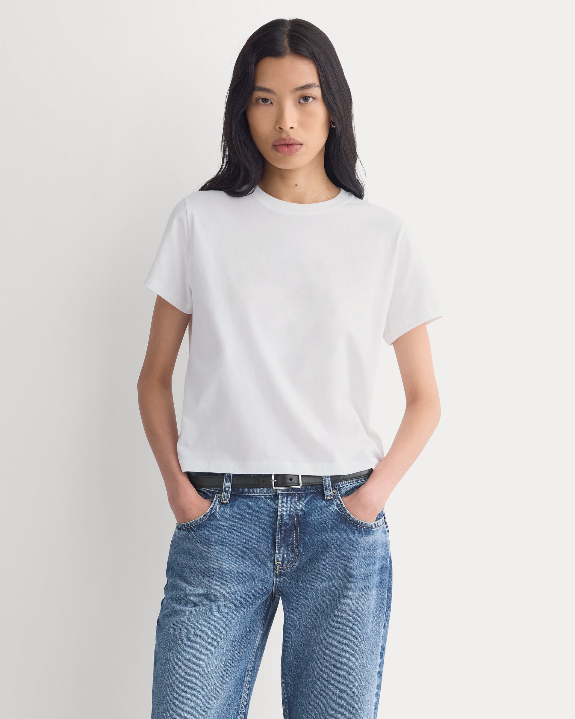 Everlane Box-Cut Tshirt, Essential Cotton