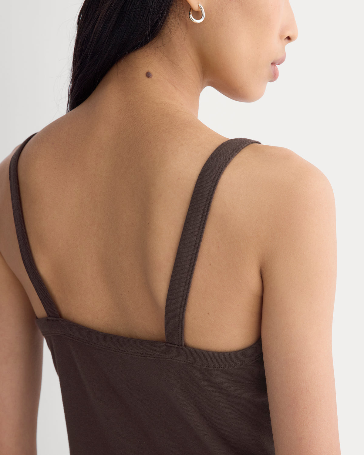 RetroSoft U-Neck Tank | Coffee Bean