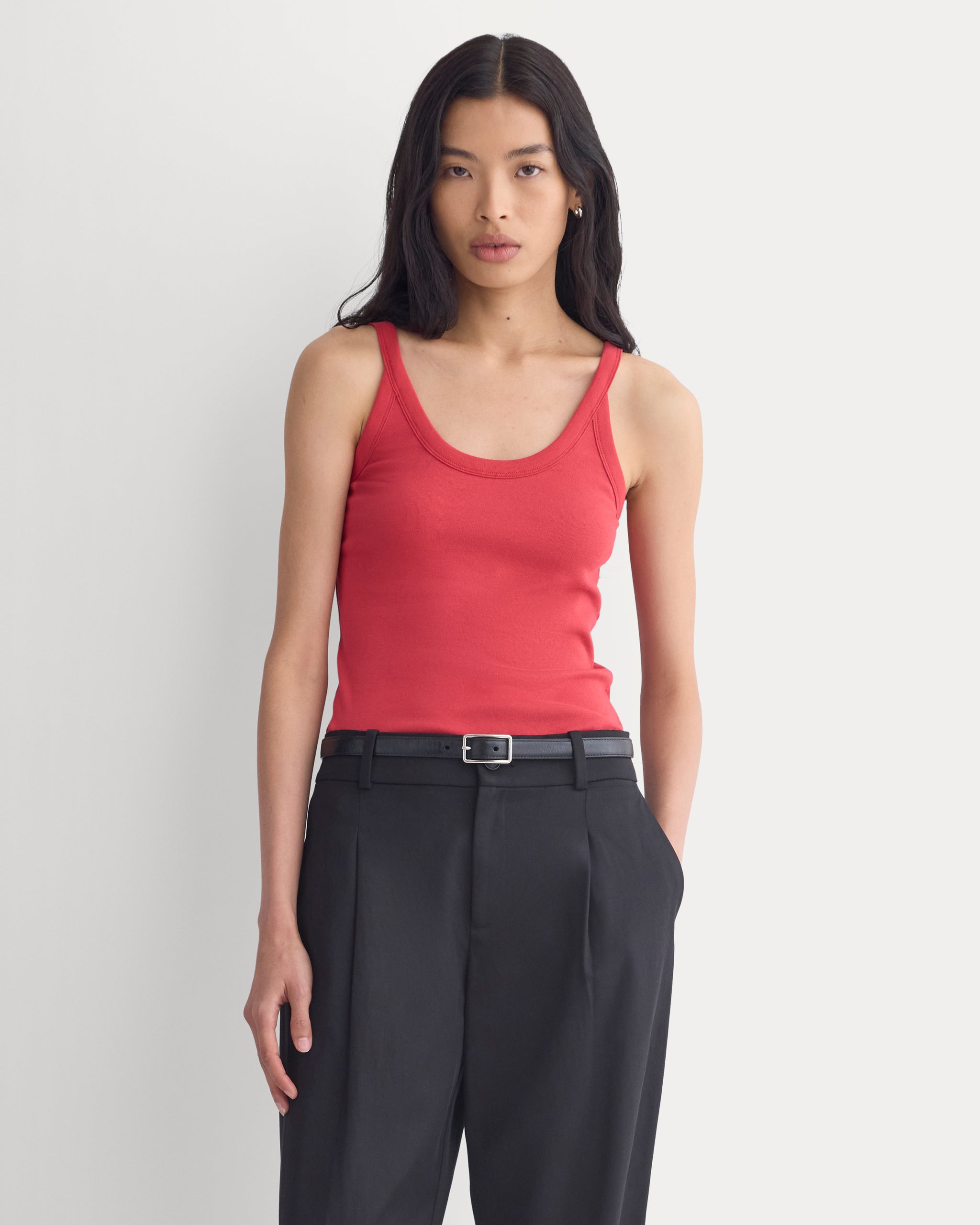 RetroSoft U-Neck Tank | Vintage Red