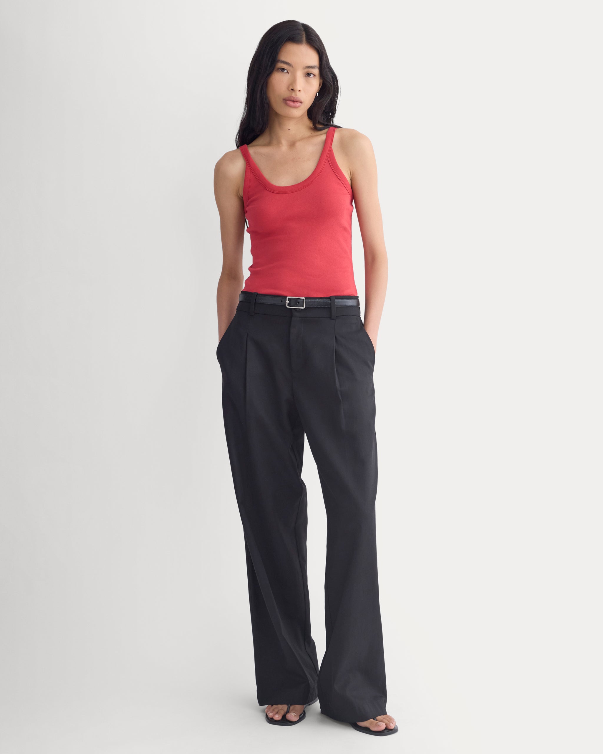 RetroSoft U-Neck Tank | Vintage Red