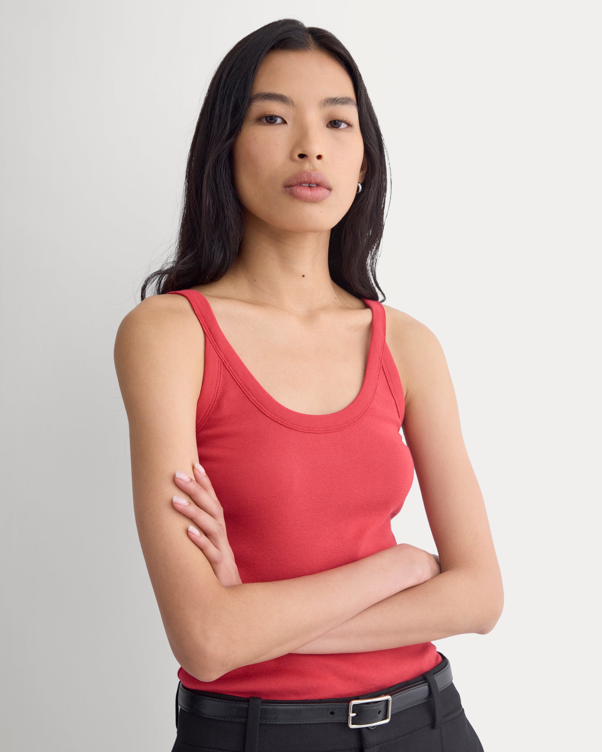 RetroSoft U-Neck Tank | Vintage Red