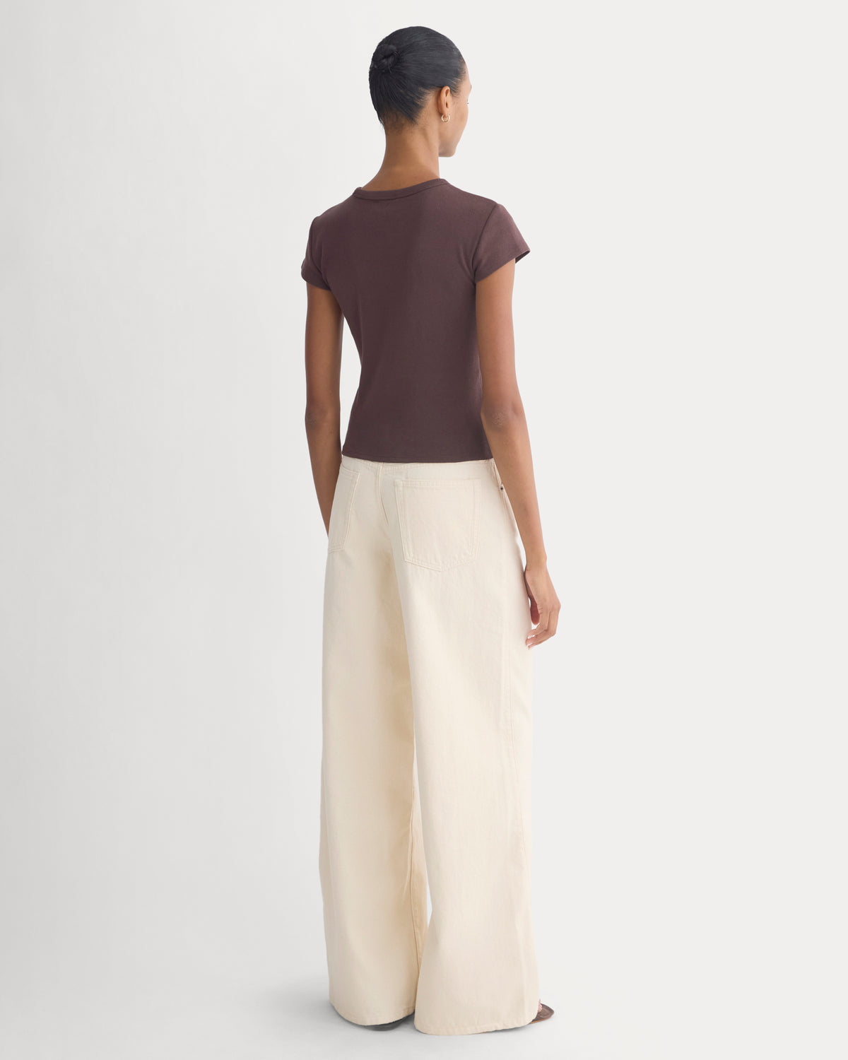 RetroSoft Cotton Crew | Coffee Bean