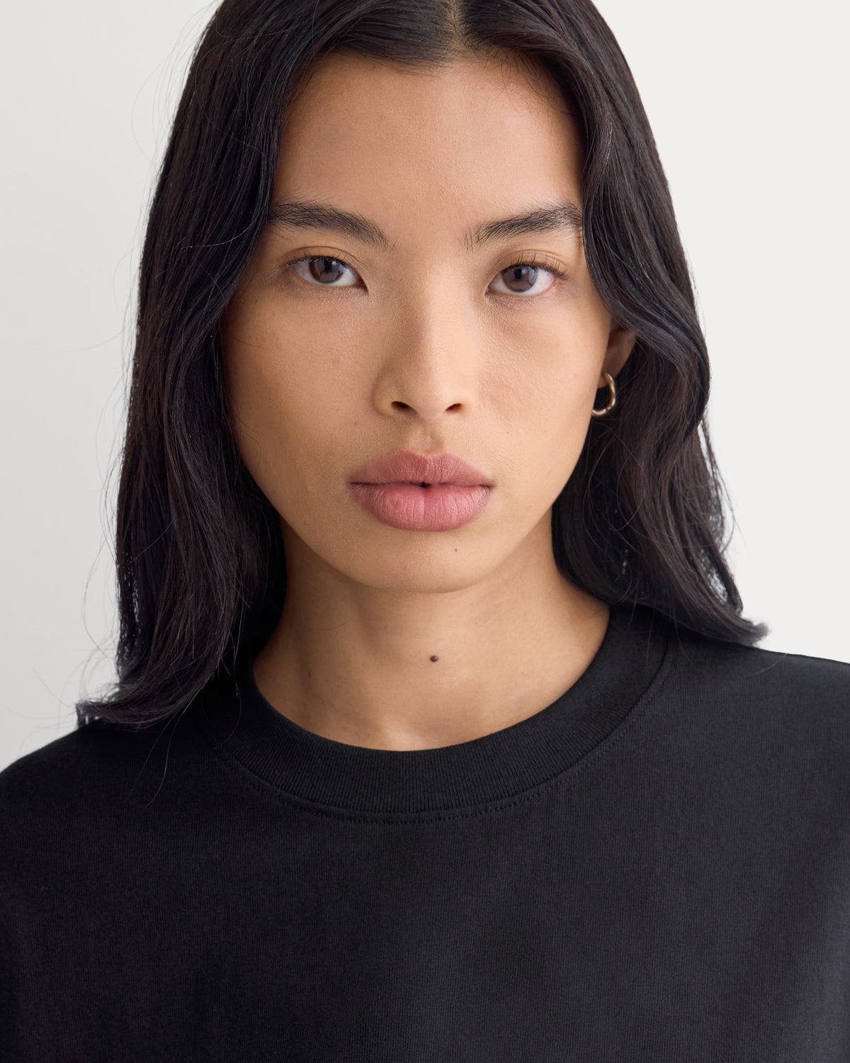 Premium Weight Back Slit Tee | Black