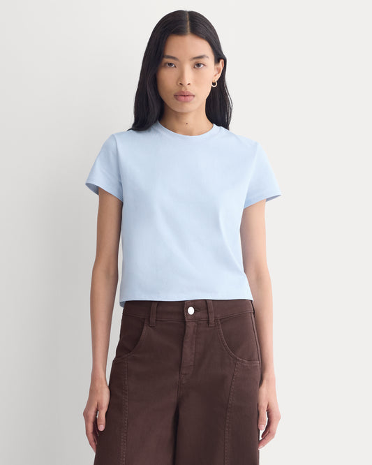 Forever Jersey Shrunken Crew | Cashmere Blue