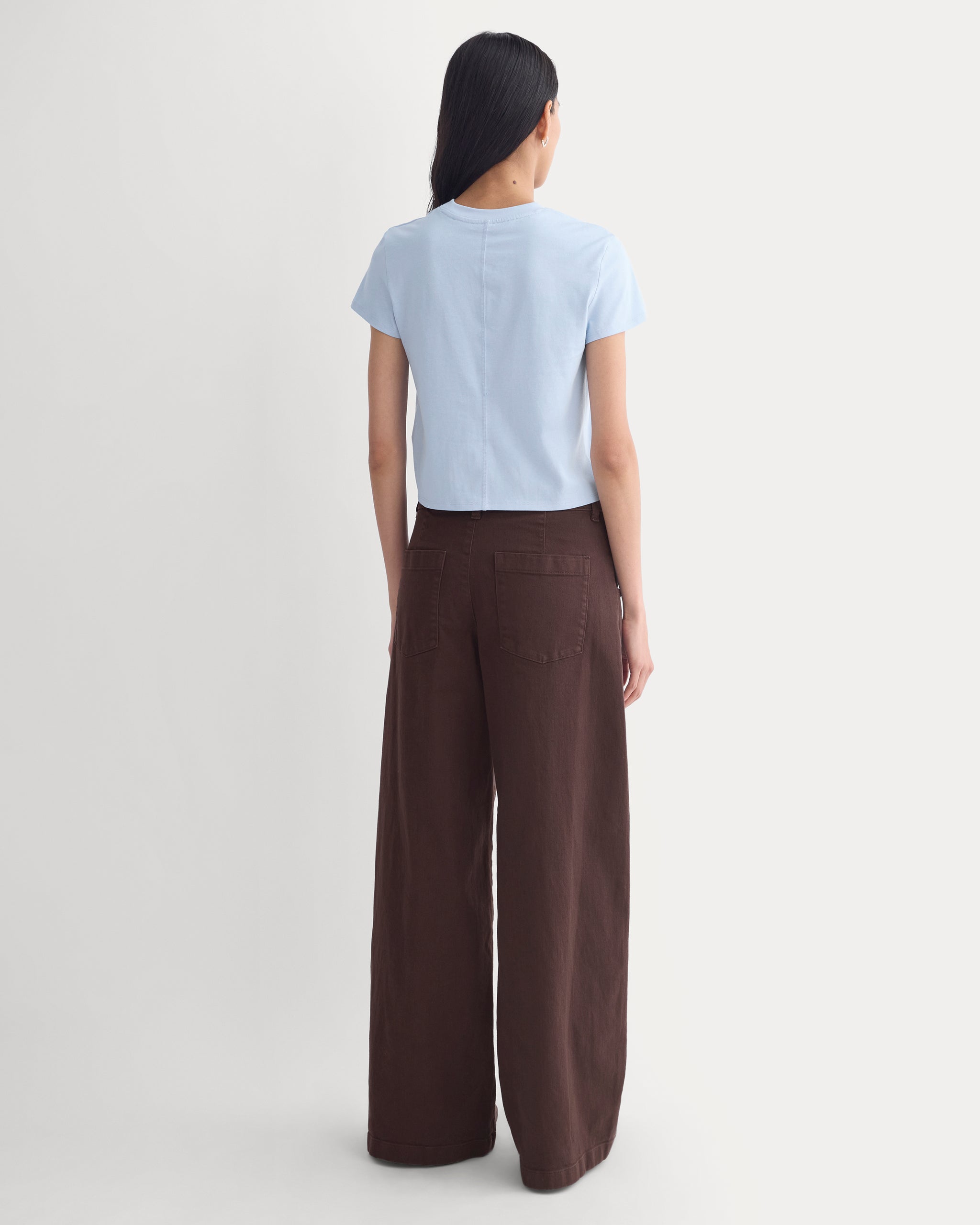 Forever Jersey Shrunken Crew | Cashmere Blue