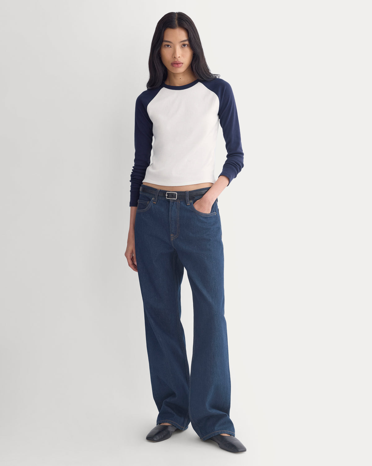 RetroSoft Cotton Ragland Crew | Bone