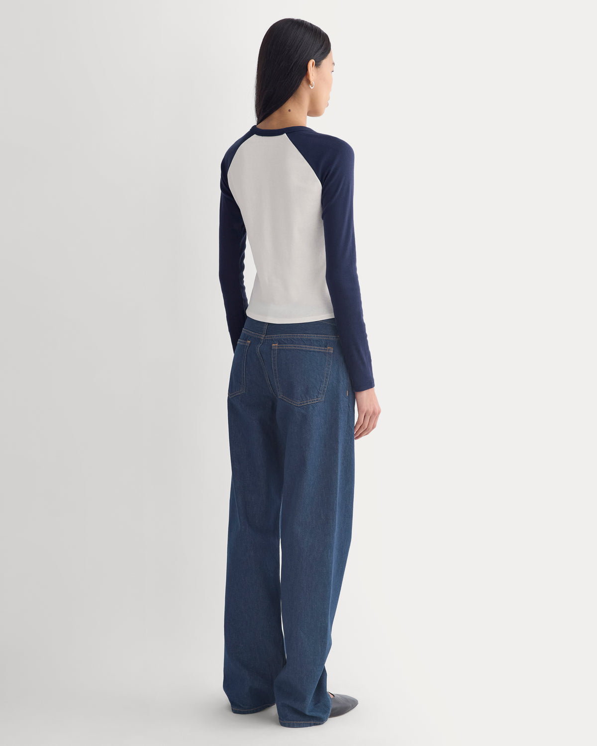 RetroSoft Cotton Ragland Crew | Bone