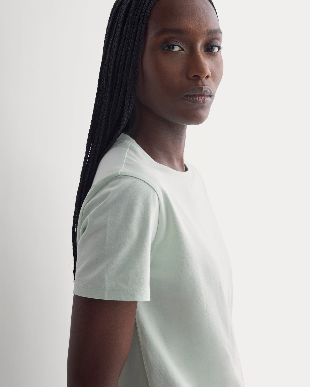 The Box-Cut Tee in Essential Cotton | Lily Green