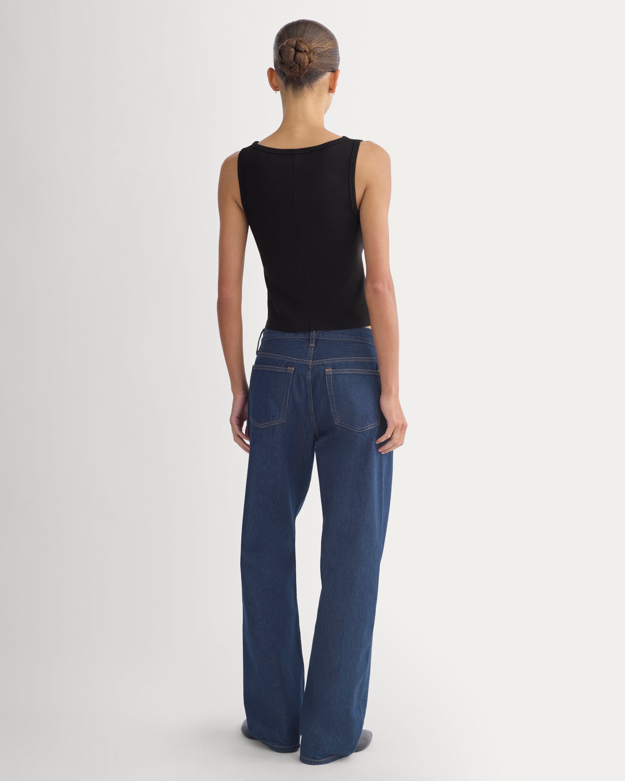 Effortless Rib Boatneck Tank | Black