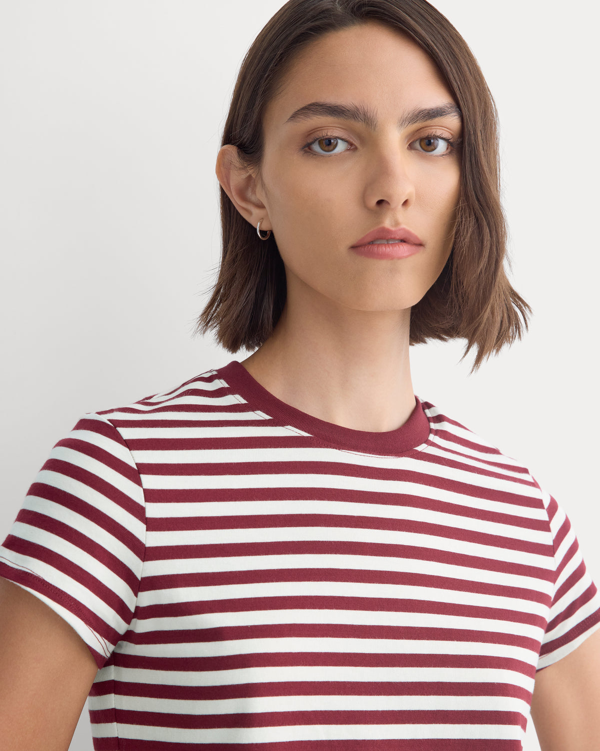 Forever Jersey Shrunken Crew | Cabernet / Birch