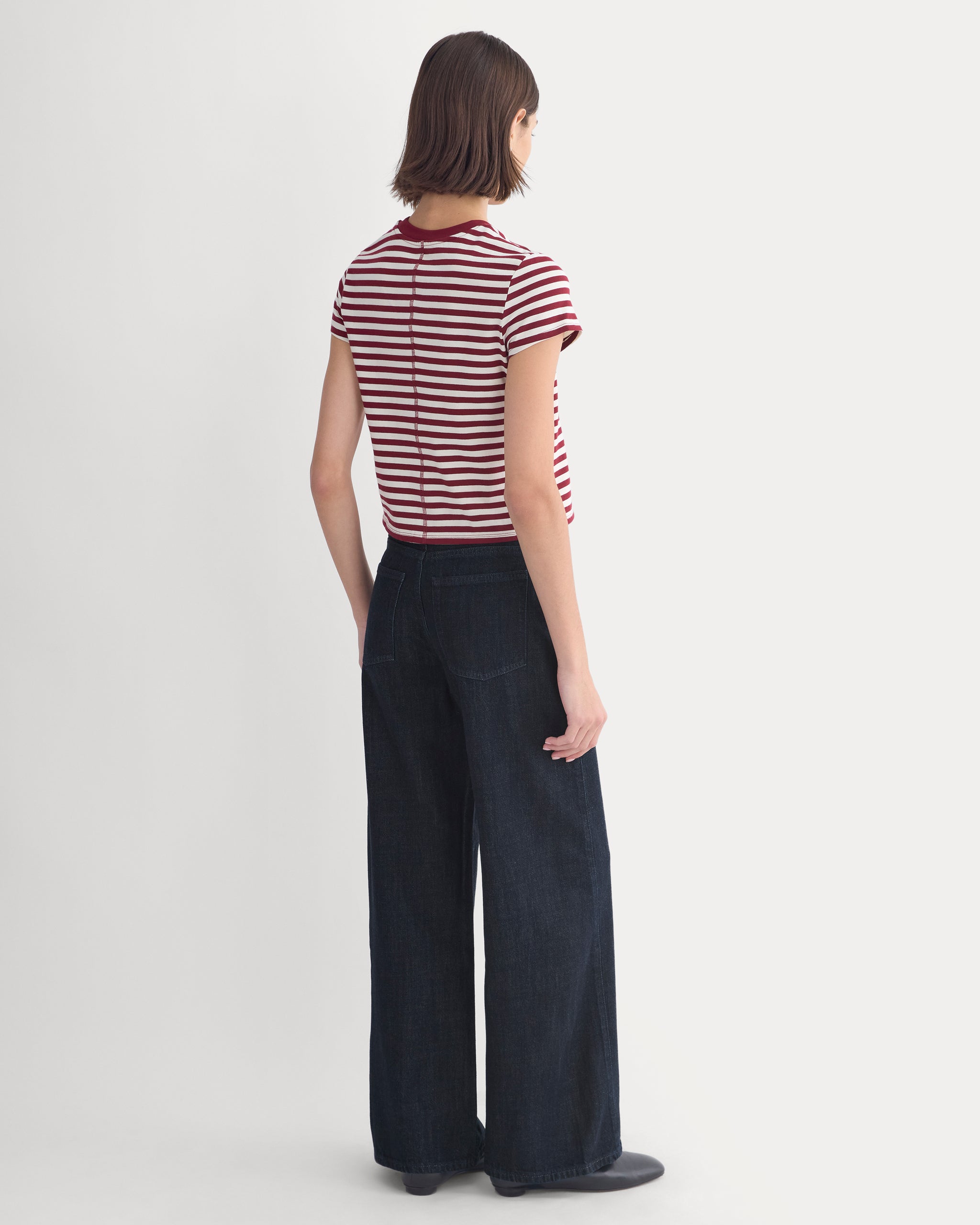 Forever Jersey Shrunken Crew | Cabernet / Birch