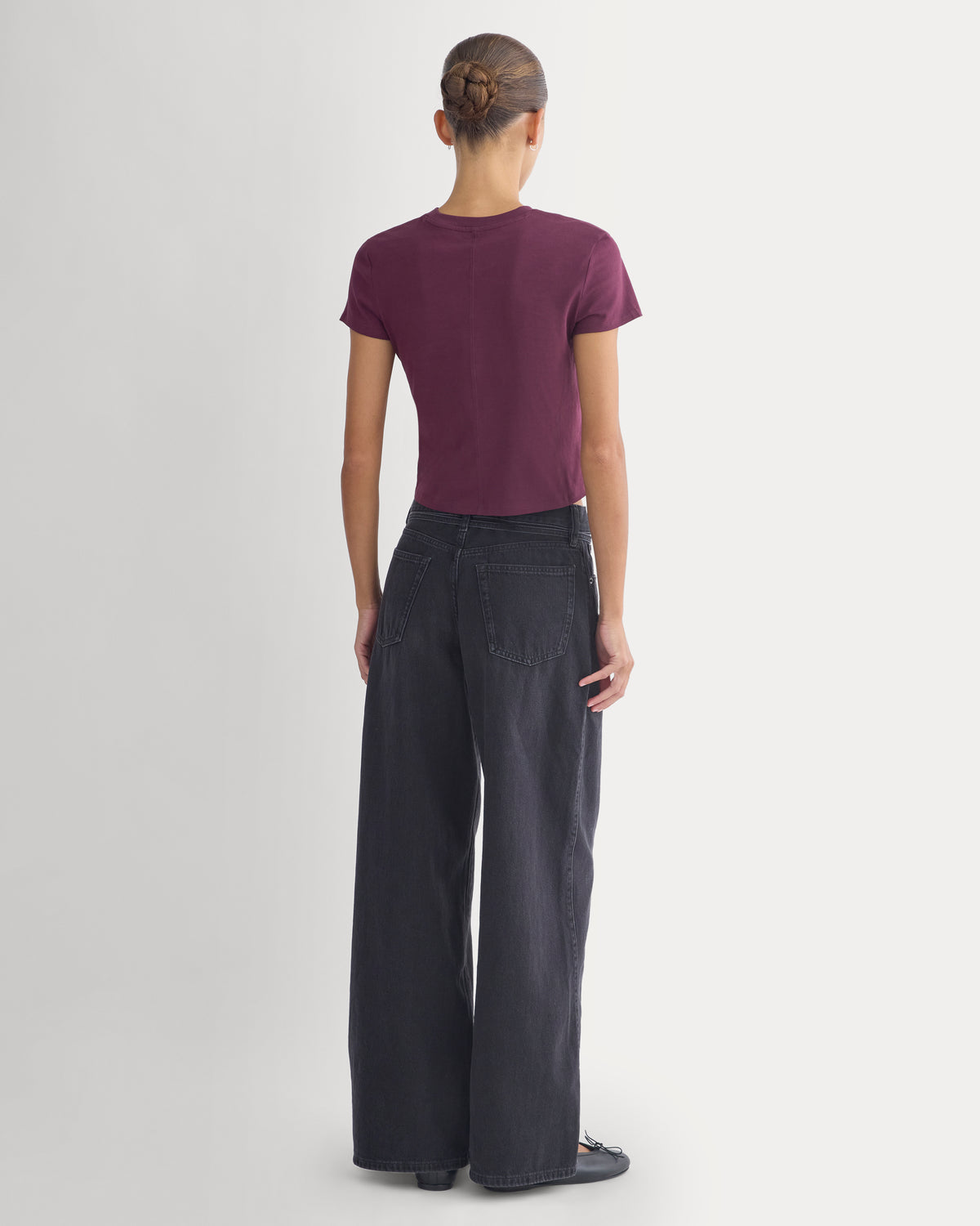 Forever Jersey Shrunken Crew | Deep Plum