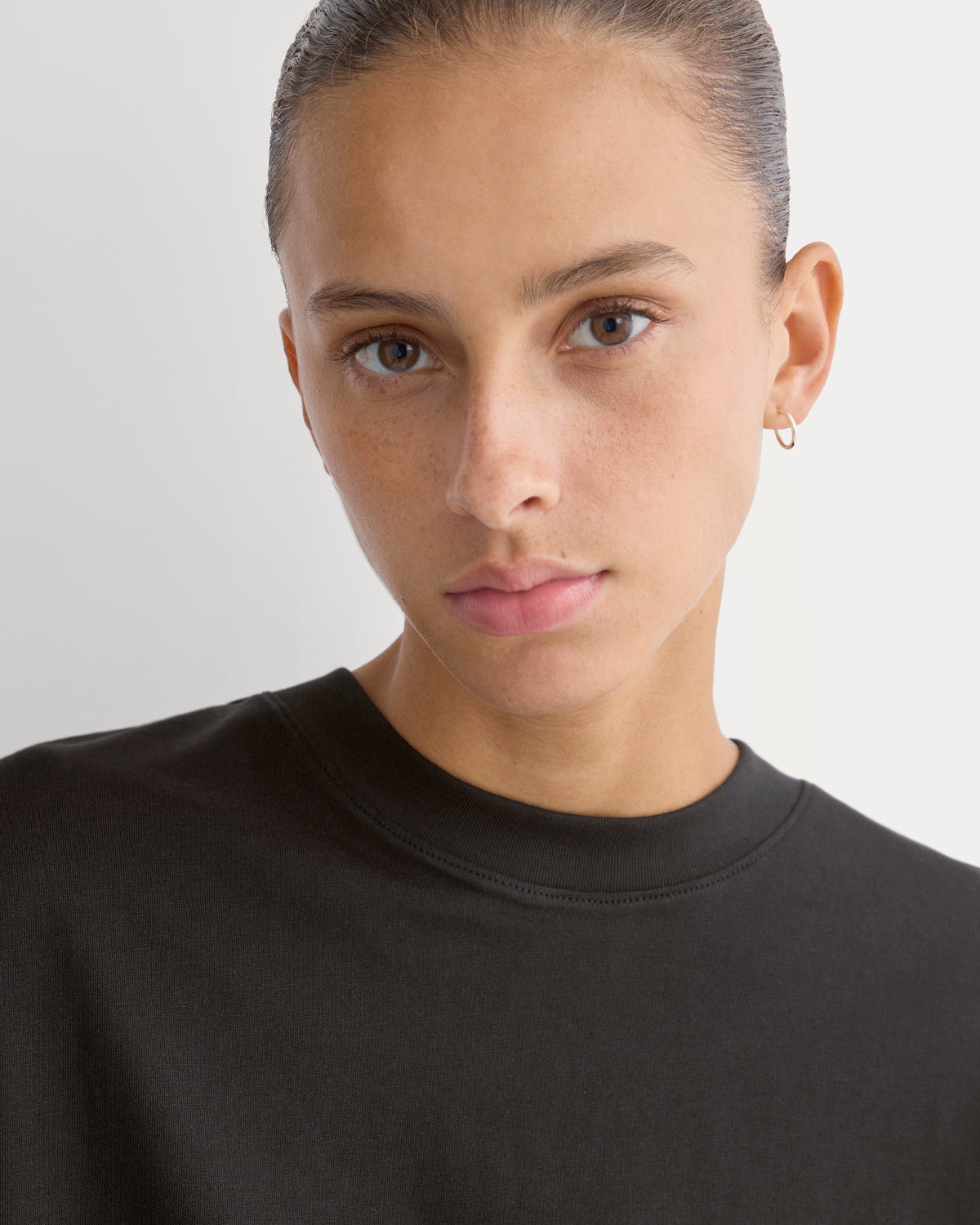 Forever Jersey Oversized Tee | Black