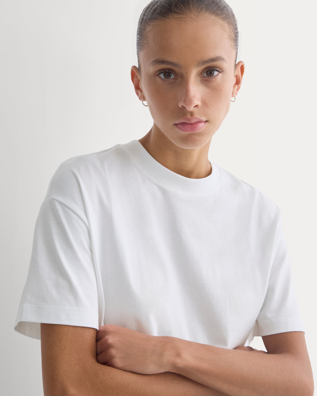 Forever Jersey Oversized Tee | White