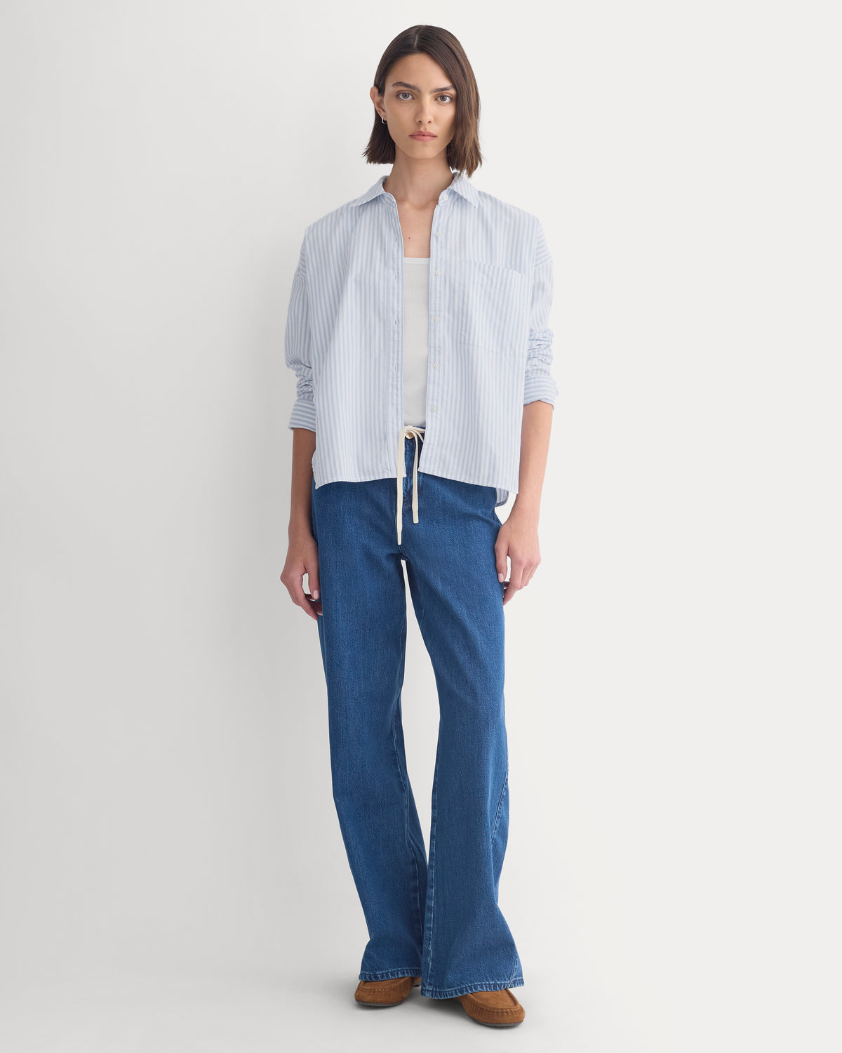 Oxford Boyfriend Shirt | Blue