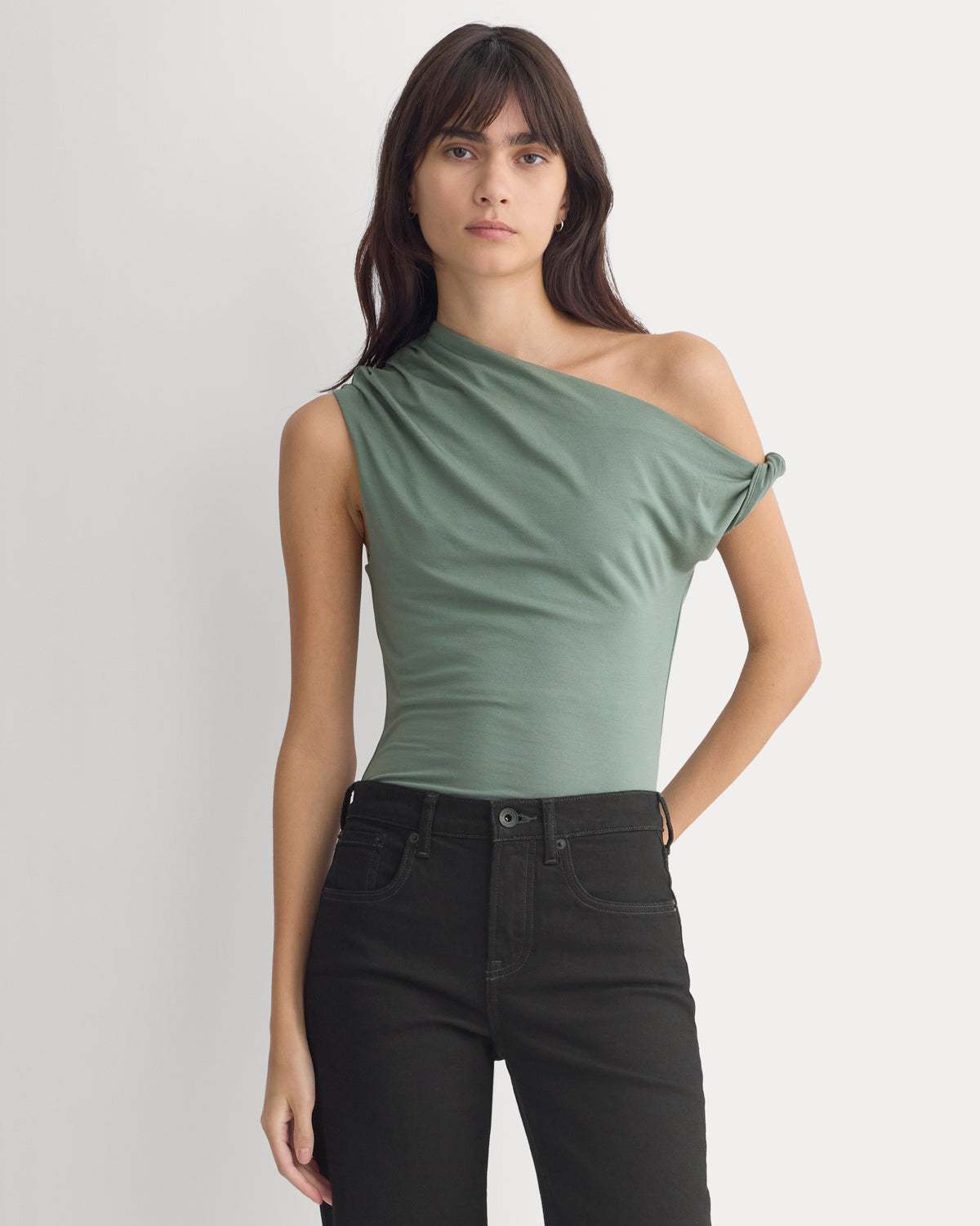 Drapey Jersey Off-The-Shoulder Top | Laurel Wreath