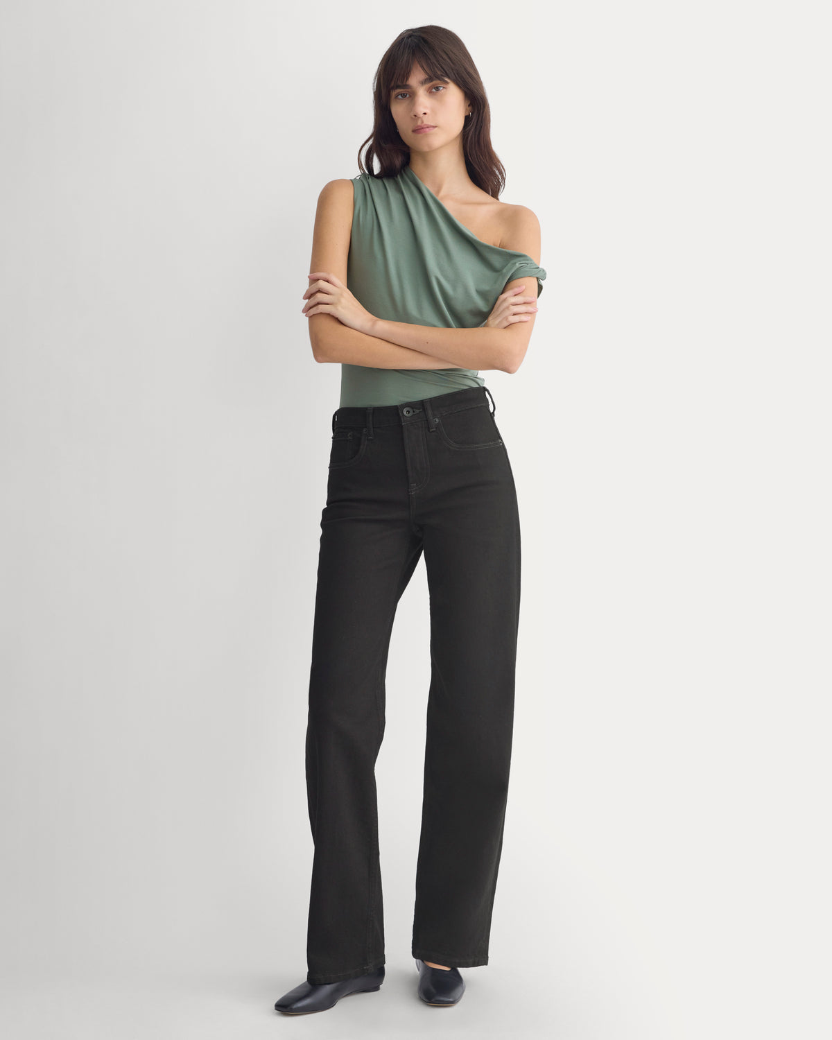 Drapey Jersey Off-The-Shoulder Top | Laurel Wreath